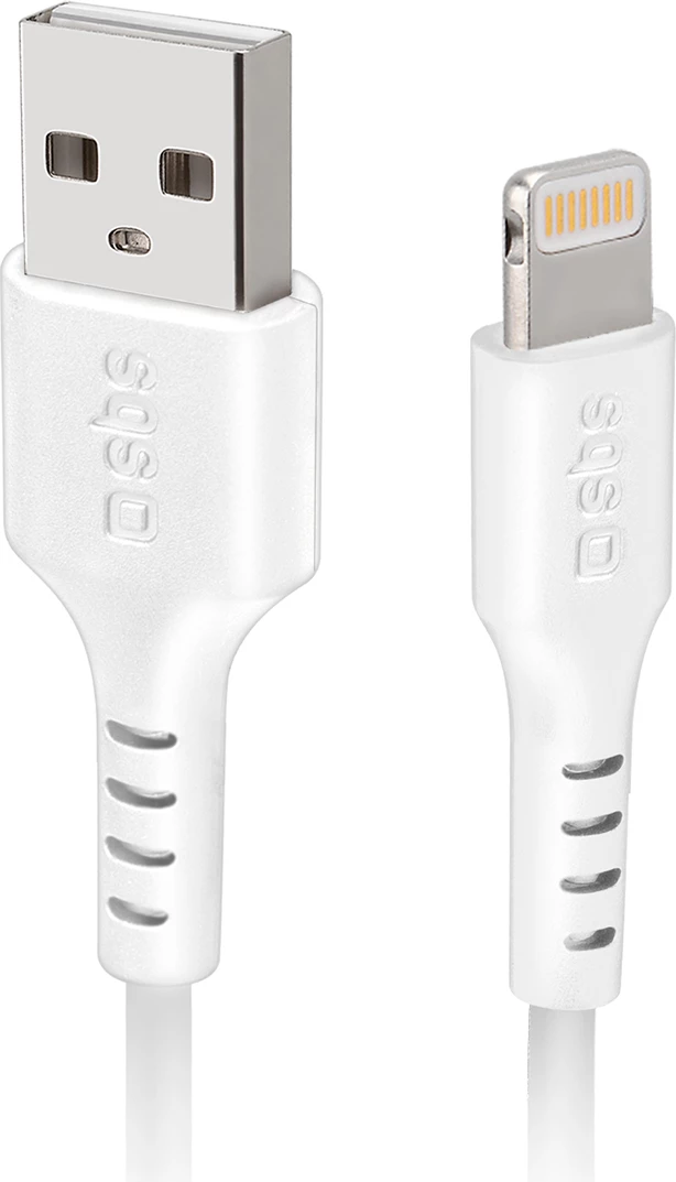 Kabel USB-A v Lightning, 1 m, bel SBS TECABLEUSBIP589W