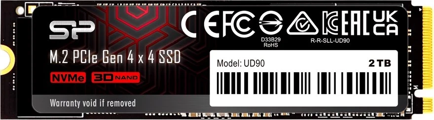 SSD 3D NAND NVMe, 2TB Silicon Power UD90 M.2