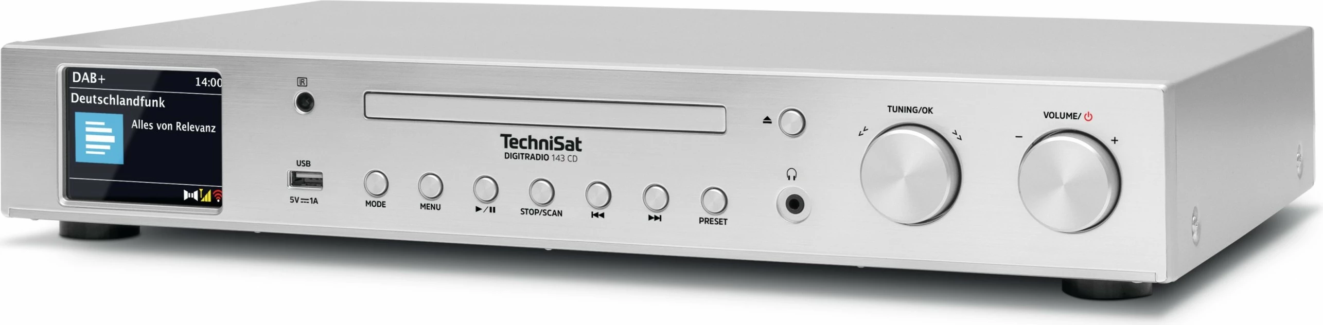 Sistem zvočnikov Digitradio 143 CD V3, TechniSat, srebrn