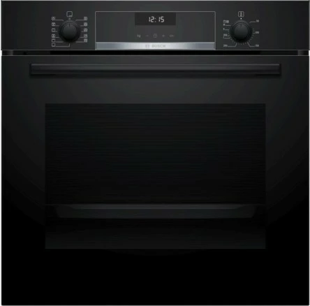 Vgradna električna pečica, 71 L, A+, AirFry, 3D Hotair, termosonda, teleskopska vodila, Bosch HBG537FB4, črna