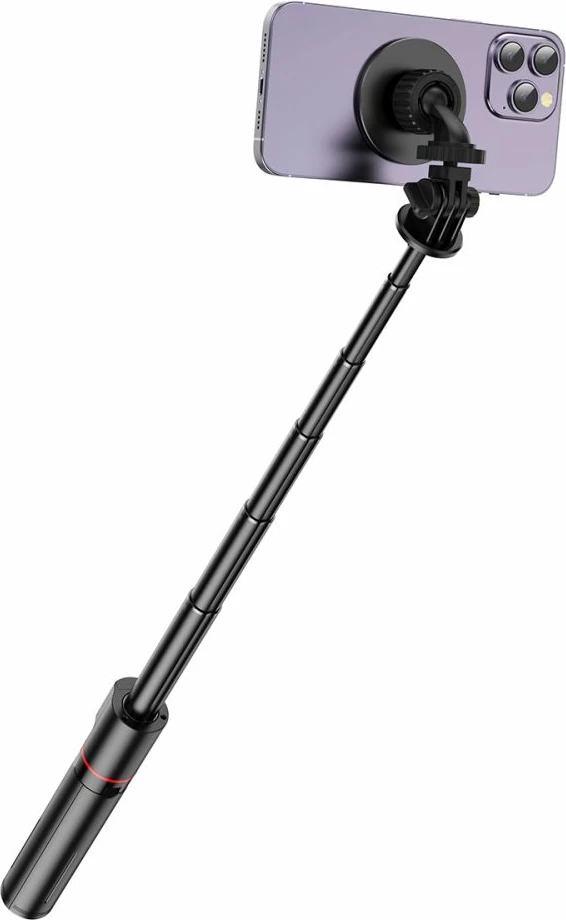 Selfie palica s trinožcem Tech-Protect L06S, Bluetooth, MagSafe, 82 cm, črna