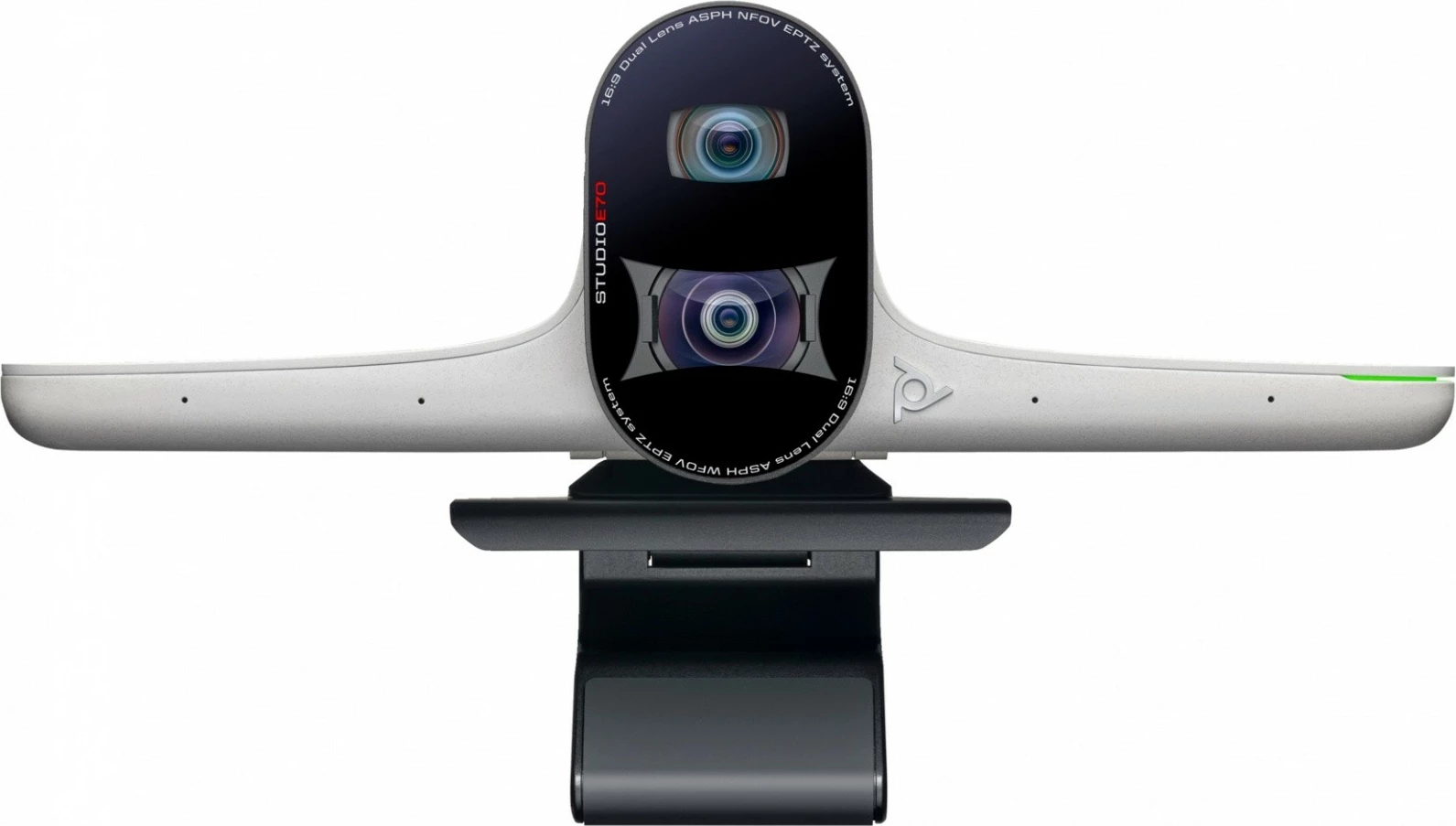 Konferenčna kamera 4K Ultra HD, dva senzorja, vgrajen mikrofon, bela, POLY Studio E70