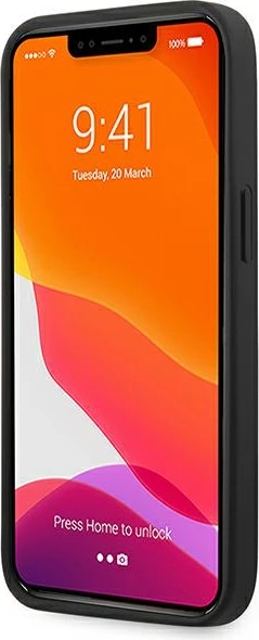 Ovitek za telefon On Track Carbon Stripe Ferrari za iPhone 13 mini 5,4", črn