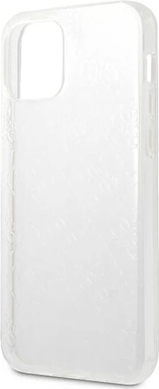 Prozoren ovitek za iPhone 12/12 Pro 6,1" Guess GUHCP12M3D4GTR, kolekcija 4G 3D