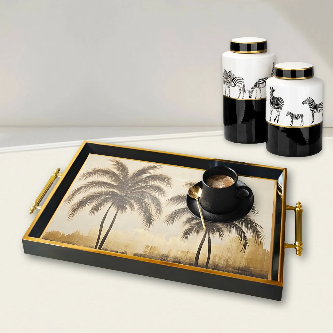 Dekorativni pladenj iz stekla, Aberto TPA9816, večbarven