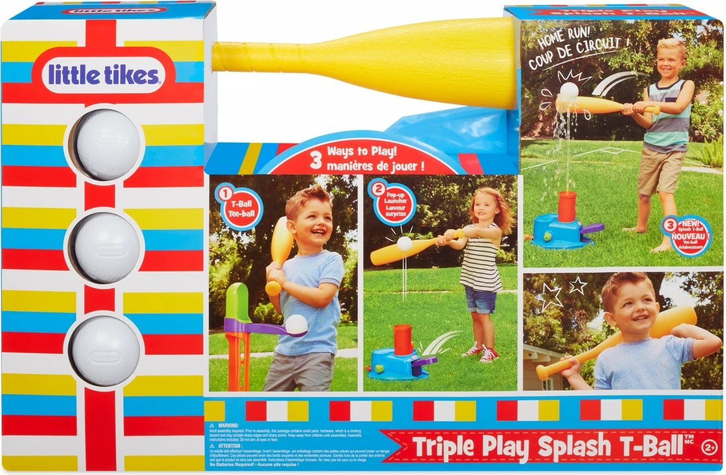 Set triaktivnosti s prho Little Tikes, T-Ball Triple Play Splash, plastika, večbarven, za otroke
