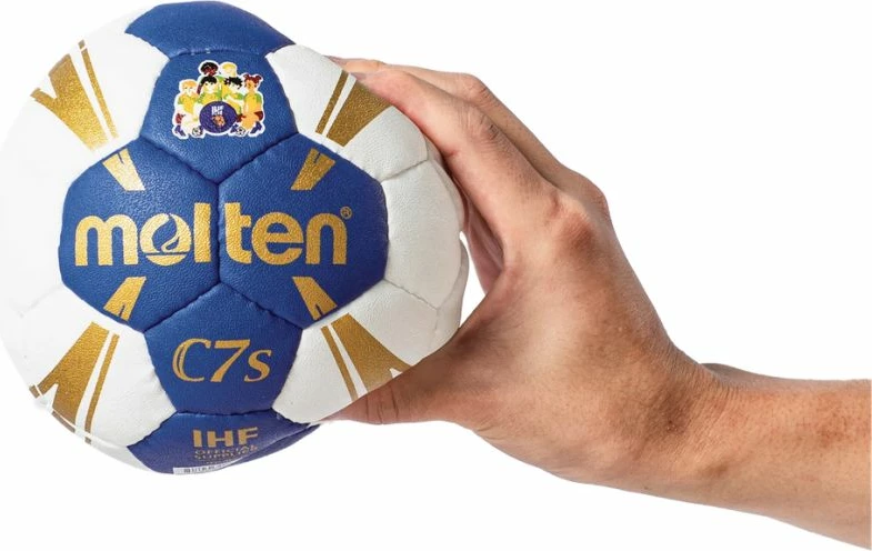 Hendbolska žoga za otroke Molten, bela in modra