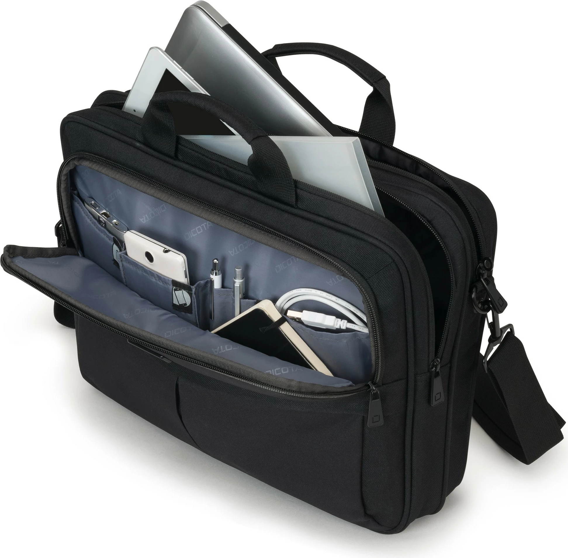 Messenger torba DICOTA Top Traveller, 14,1", črna