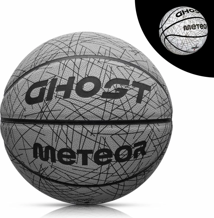 Košarkarska žoga Meteor Ghost 7, siva