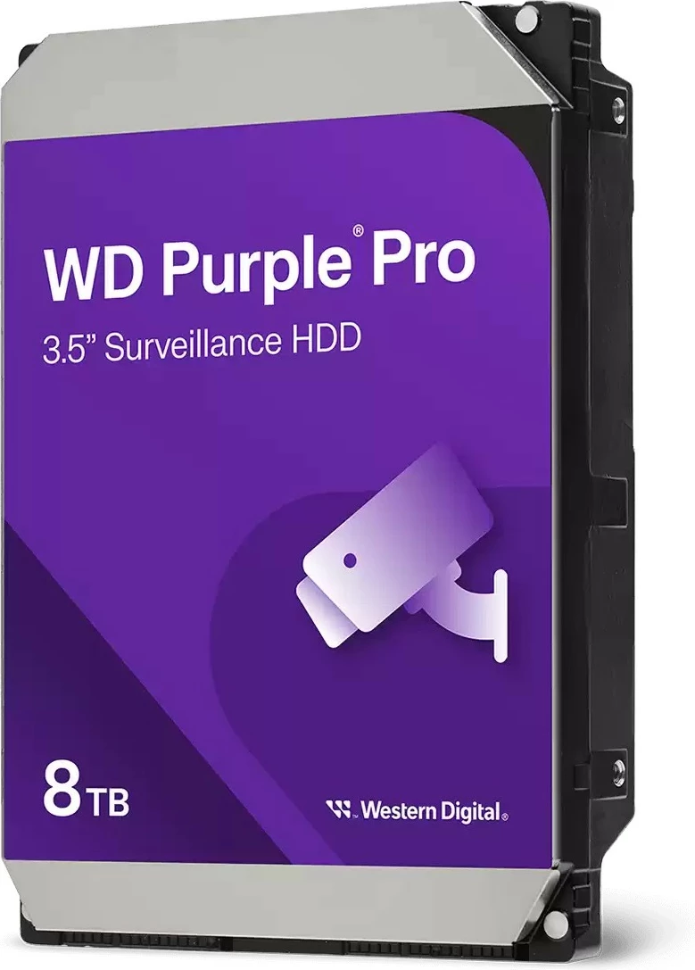 Trdi disk za video nadzor Western Digital Purple Pro 8TB, 7200 RPM, 3,5", Serial ATA