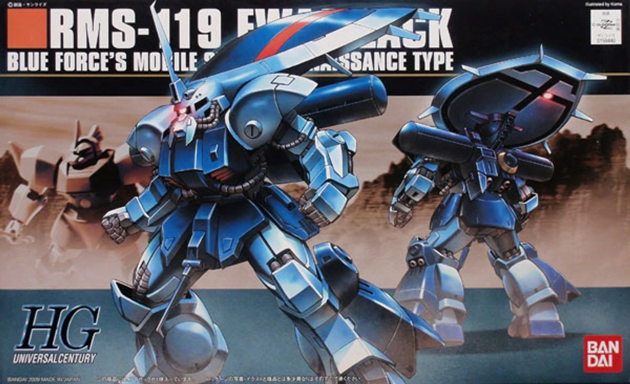 Model plastičen za sestavljanje 1/144 RMS-119 EWACK-ZACK, Bandai, moder