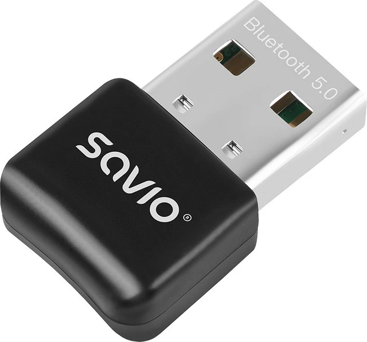 Bluetooth adapter USB, Bluetooth 5.0, črn Savio BT-050