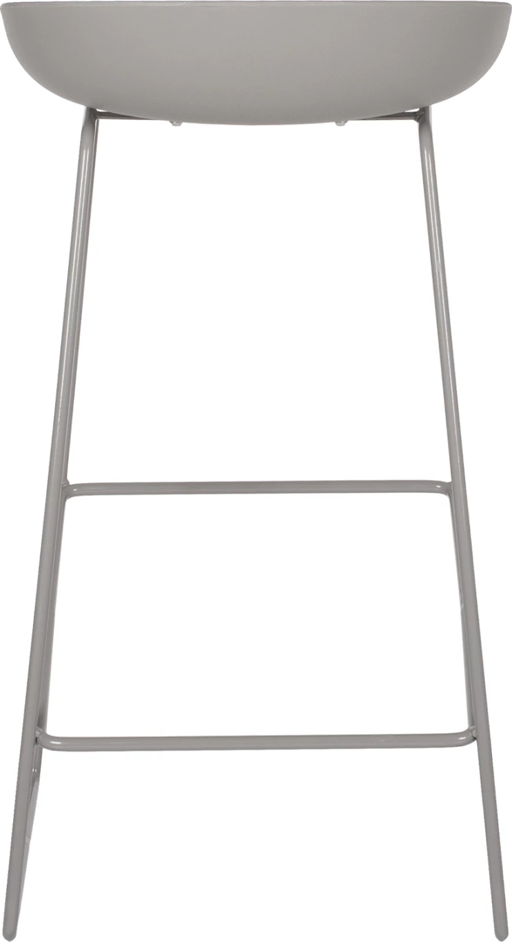Kovinski stol FH8450.10 s sivim sedežem PP 47x47x83cm, set 2 kosov