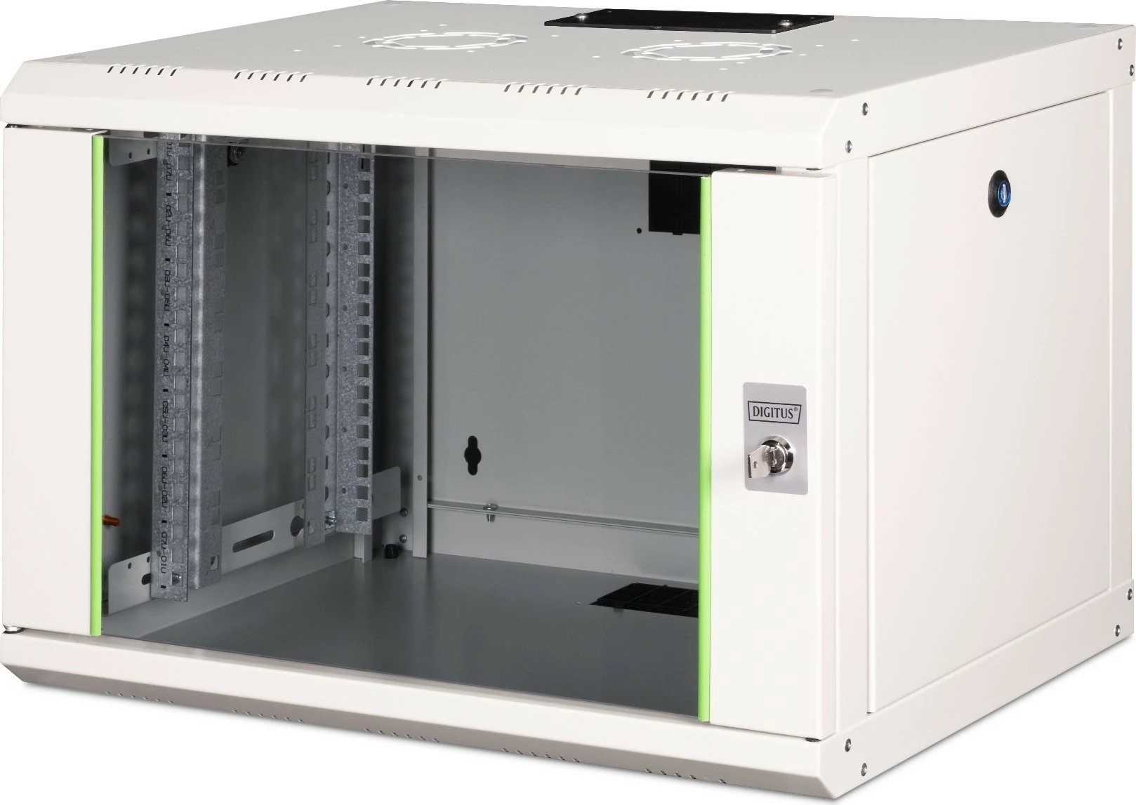 Stensko računalniško ohišje 7U 420x600x450mm, steklo, Digitus Unique, sivo