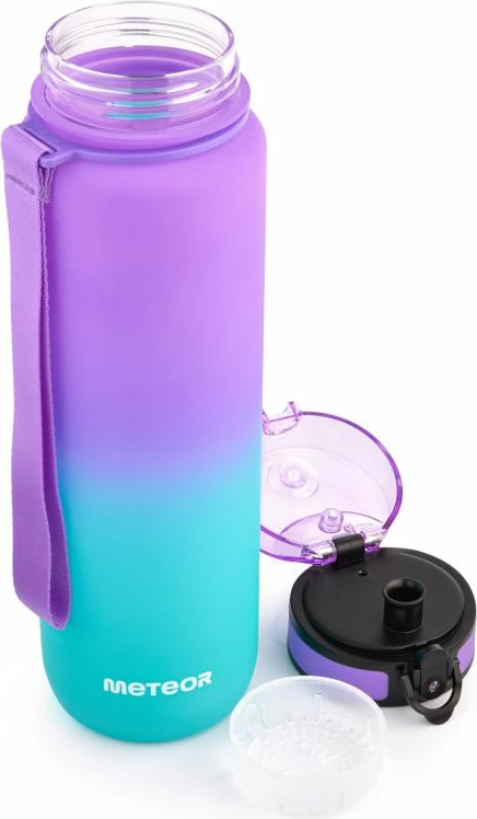 Športna steklenica 1000 ml, Meteor, vijolična/modra