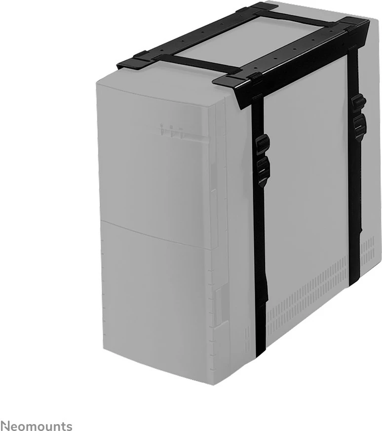 Nosilec za ohišje Newstar Neomounts CPU-D025BLACK, za namestitev pod mizo, jeklo, črn, 20 kg