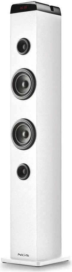Stolpni zvočnik 50W, NGS Sky Charm Pro, Bluetooth, USB, FM, AUX, bel