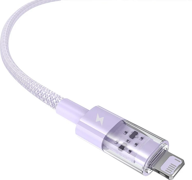 Kabèl USB na IP Baseus Gem, 2,4 A, 1 m, vijolična