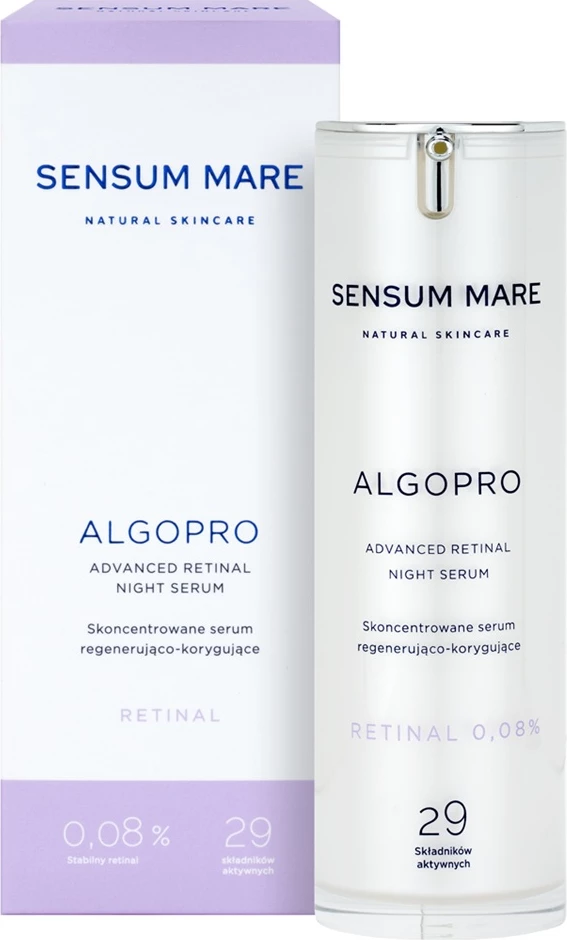 Regeneracijski in korektivni serum za ženske Sensum Mare Algopro 0,08% retinal, 30 ml