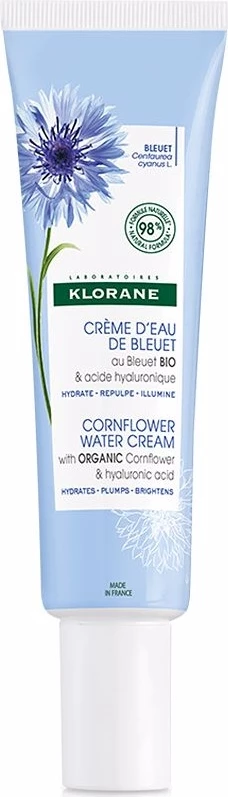 Vlažilna krema za obraz z vodo navadnega modrega cveta Klorane Cornflower Water Cream 30 ml
