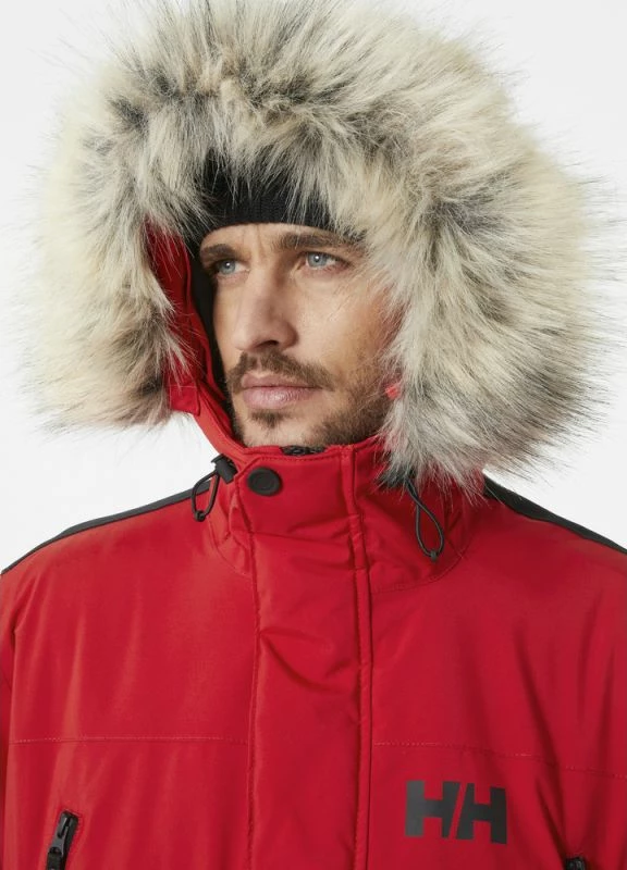 Parka Reine Helly Hansen, moška, rdeča