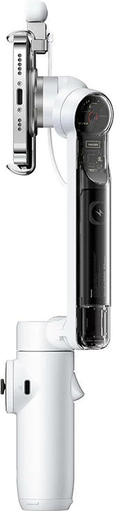 3-osni stabilizator za pametni telefon z AI sledenjem, Insta360 Flow Creator Kit, baterija 2900 mAh do 12 h, selfie palica 215 mm in vgrajen tripod, bel