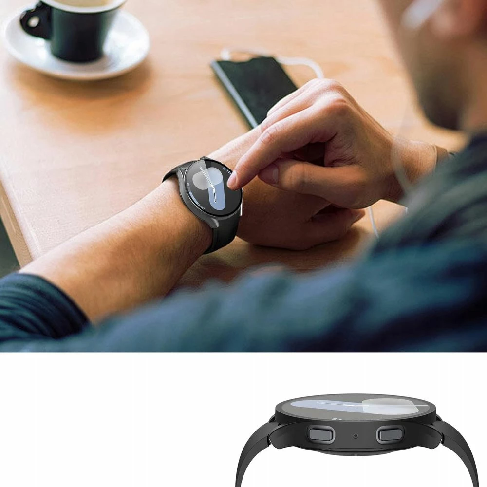 Zaščitni ovitek Tech-Protect Defense360 za Samsung Galaxy Watch 7 44 mm, črn
