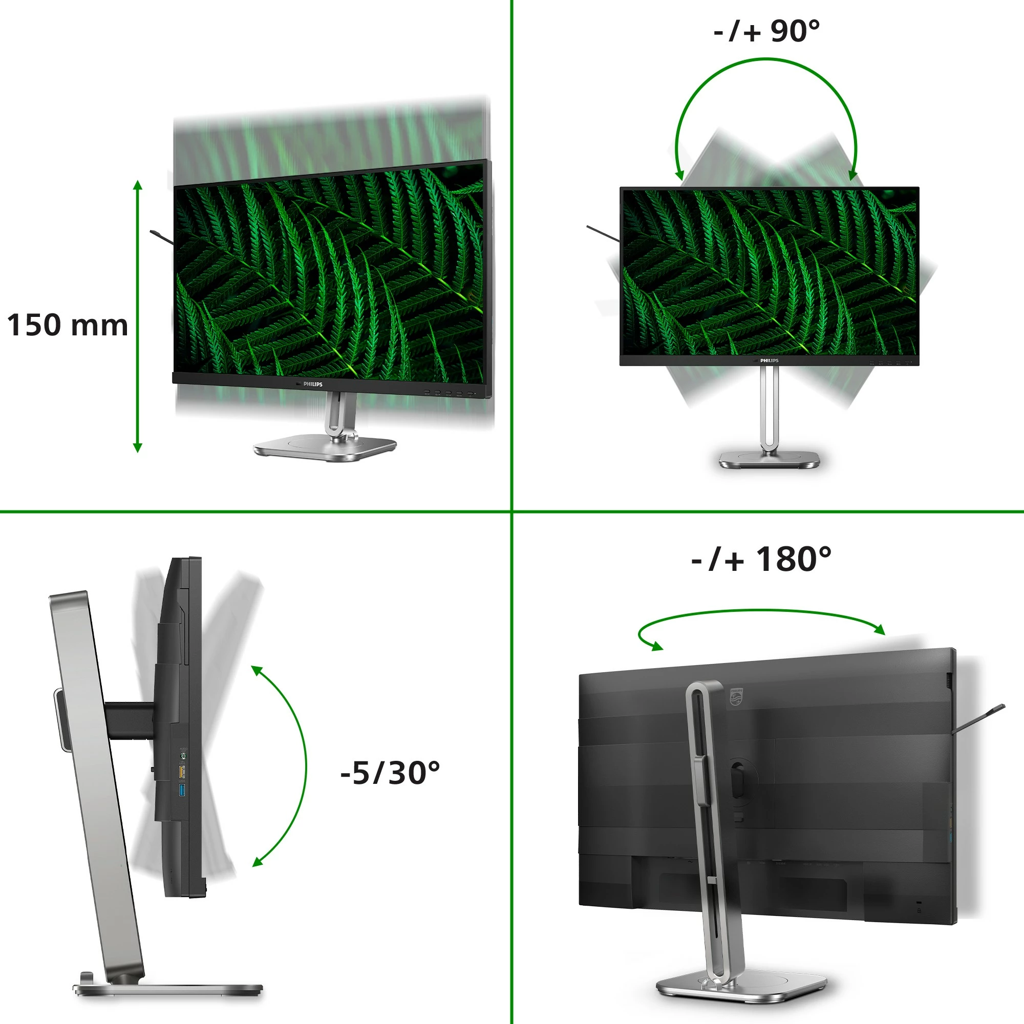 27" zaslon Full HD, LCD, antracit - Philips 5000 series 27B2G5200/00