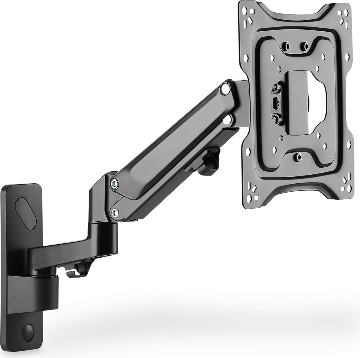 Stenski nosilec za monitor, univerzalen, plinasto roko, VESA 75x75/100x100, črn — Digitus