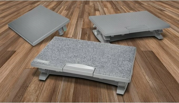 Ergonomska podpora za noge SmartFit SoleMate Pro Elite, Kensington, siva, 0 - 18°