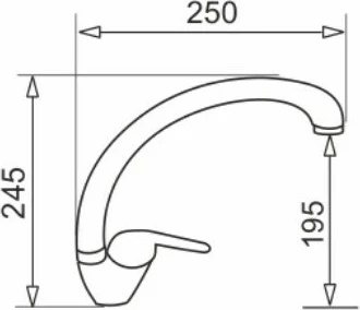 Kuhinjska pipa PYRAMIS OSSIA, granit, vanilija