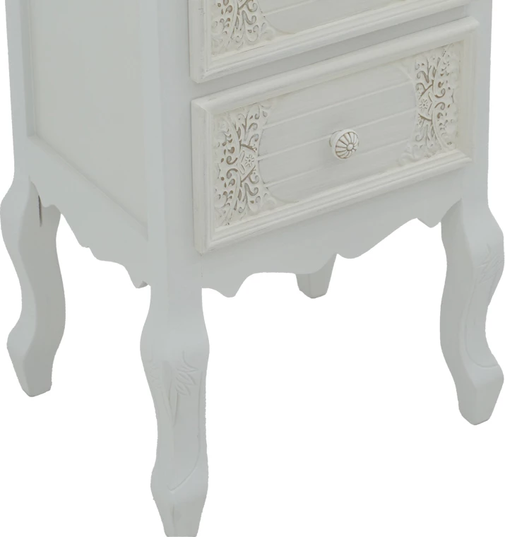 Komoda Pazlen Inart, antikno bela, MDF, 40x45x65 cm