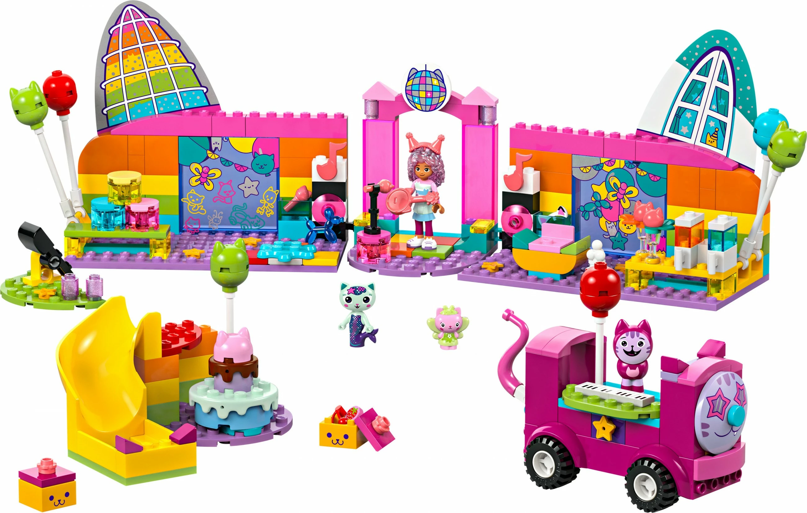 Praznična soba za zabavo, LEGO Gabby's Party Room, 252 kosi, večbarvno
