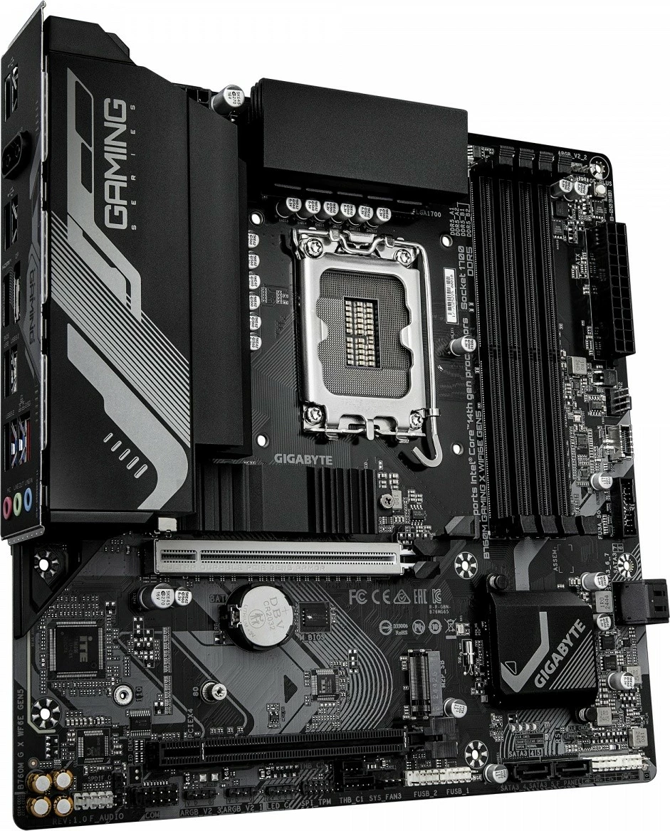 Matična plošča B760M Gaming X WiFi 6E GEN5, Gigabyte, Intel B760, LGA1700, 4x DDR5, PCIe 5.0, mATX