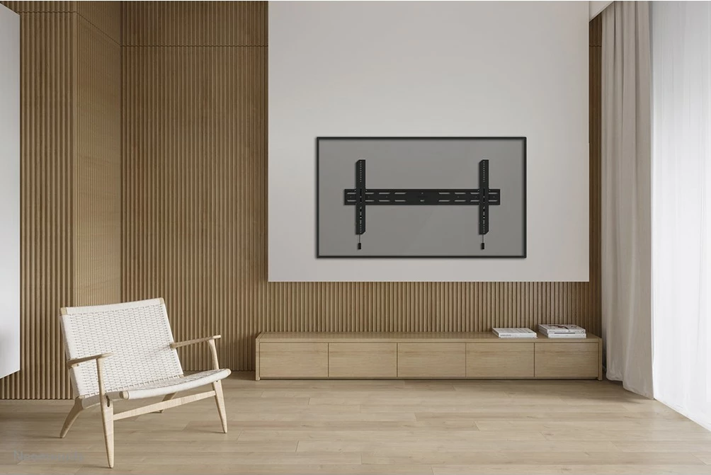 Stenski nosilec za TV Neomounts WL35S-850BL18, 2,18 m (86"), 100 x 100 mm, 800 x 400 mm, 0 - 12°, jeklo, črn