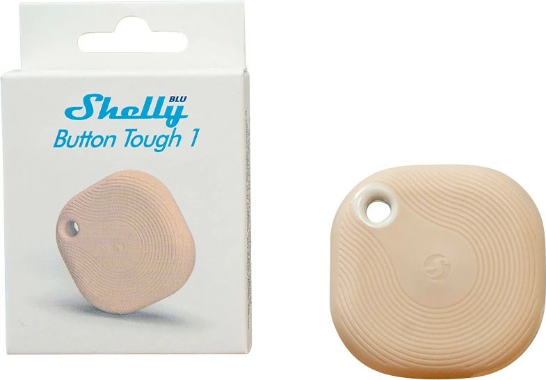 Dimmer in gumb Bluetooth Shelly Button Tough, mocha, temno bež