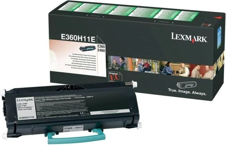 Toner, Lexmark E360H11E, črn, 9000 strani, original