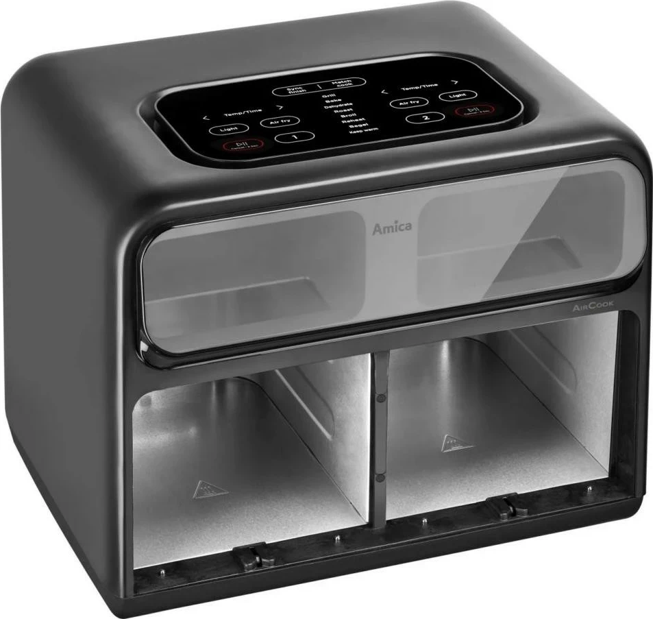 Zračna friteza Amica AFM 7020, 8 l, zaslon na dotik, črna