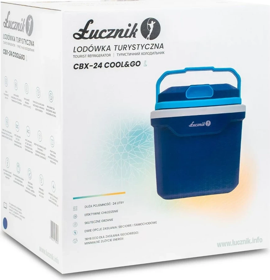 Prenosni hladilnik 24 L, Łucznik CBX-24 Cool&Go L, moder