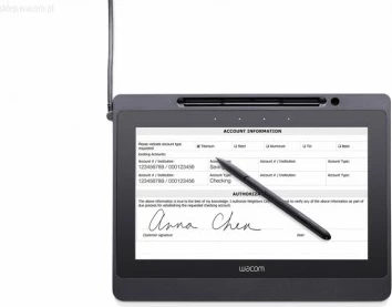 Grafična tablica 10,6 inč, Full HD, pisalo brez baterije — Wacom DTU1141B, črna