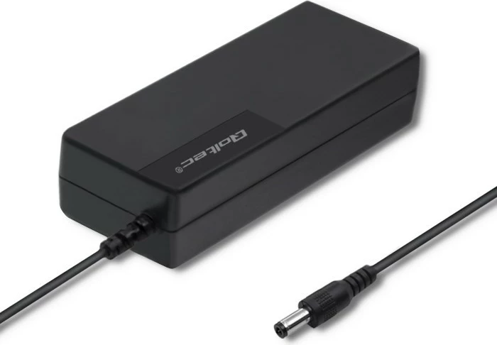 Namizni napajalnik Qoltec 50793, 72 W, 24 V, 3 A, 5,5 x 2,5 mm, z vžičeno kablem, črn