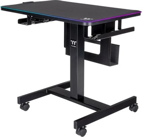 Električna miza Thermaltake Cycledesk 100 GGD, LED, 80x50 cm, črna