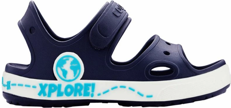 Otroške sandale Coqui, modro-mare in bele