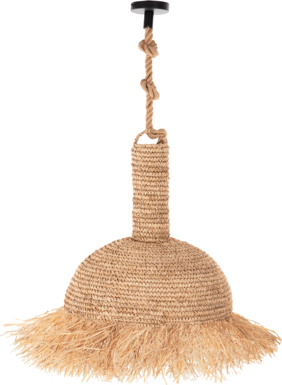 Stropna viseča svetilka komplet FH11924 iz vrvi in vlaken posušenih palm Φ52.5Χ160H cm