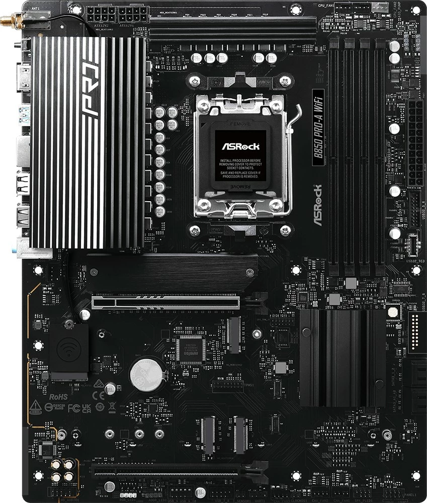 Matična plošča ASRock B850 PRO-A WIFI, ATX, Socket AM5, DDR5, WiFi 6E