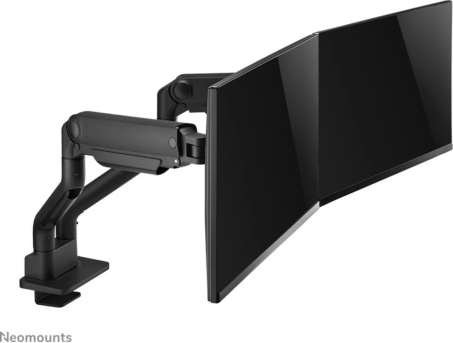 Kavelj za dva monitorja Neomounts Newstar DS70S-950BL2, s sponko in grommetom, do 18 kg, 43,2 cm (17") / 88,9 cm (35"), 100 x 100 mm, črn