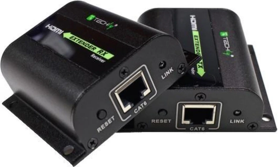 Podaljševalnik HDMI preko kabla Cat.6, do 60 m - Techly