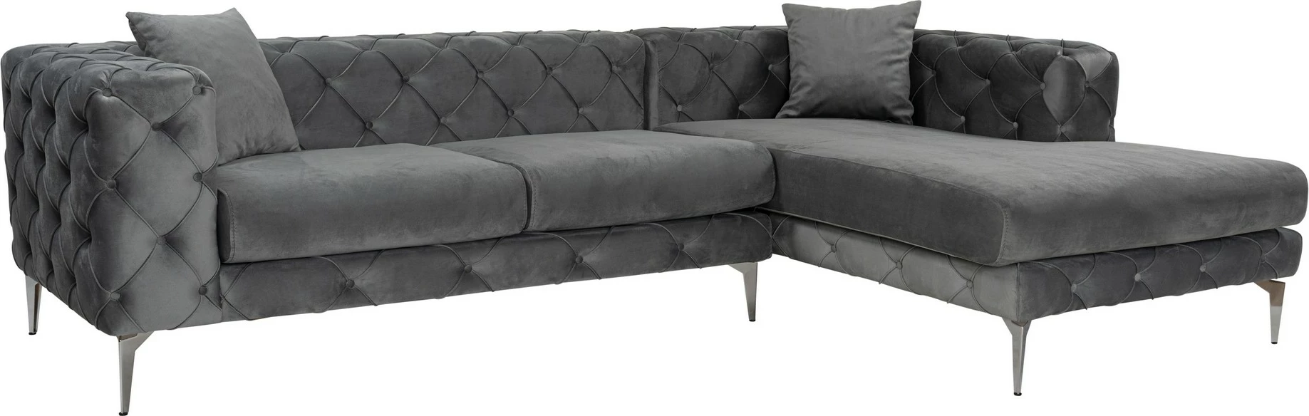 Kotna sedežna garnitura Como Eco, desni kot - Atelier del Sofa, antracit