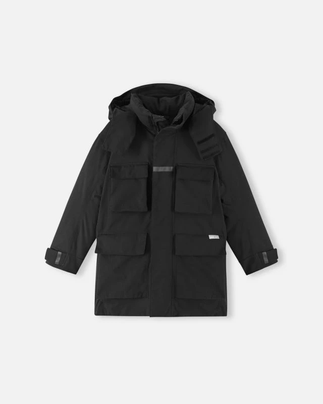 Zimska jakna za otroke Reima, črna