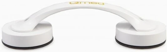 Držalo za kopalnico s sesalno všitko Qmed 20 cm, belo